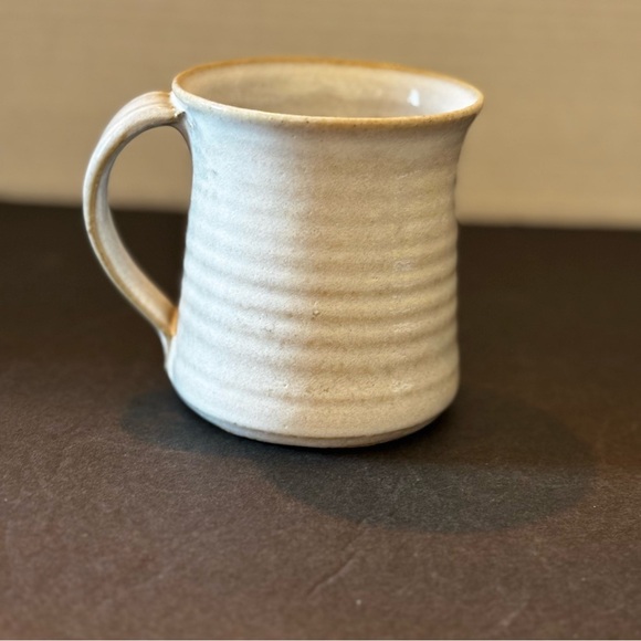 Hand Crafted Studio Art Pottery Mug with Critter Pig Inside Rustic Signed - Picture 3 of 10